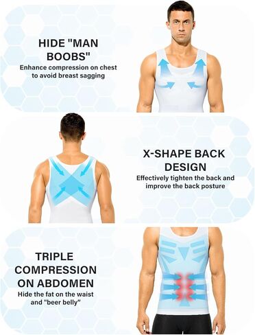 Arjen Kroos Men's Men's Classic Compression Compression Tank Top Soft Ice Silk Silk Comply Shaper Minshirt in Kuwait