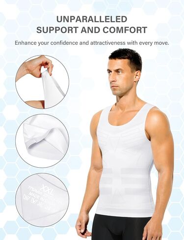 Arjen Kroos Men's Men's Classic Compression Compression Tank Top Soft Ice Silk Silk Comply Shaper Minshirt in Kuwait