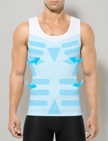Arjen Kroos Men's Men's Classic Compression Compression Tank Top Soft Ice Silk Silk Comply Shaper Minshirt in Kuwait