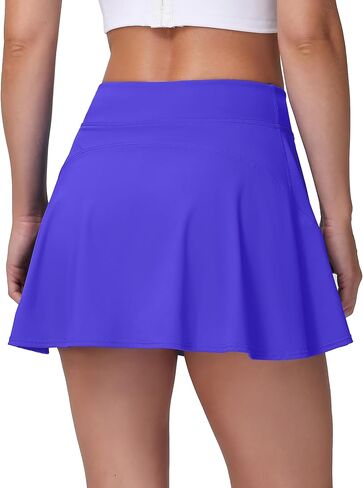 MCEDAR Tennis Skirts for Women High Waisted Golf Skorts Athletic Running Skirt Inner Shorts with Pockets Pickleball in Kuwait