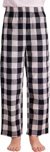 HiddenValor Big Girls Lightweight Woven Cotton Pajama Lounge Pants with Pockets in Kuwait