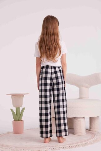 HiddenValor Big Girls Lightweight Woven Cotton Pajama Lounge Pants with Pockets in Kuwait