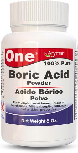Boric Powder, Multipurpose Household Cleaner and Freshener, Pure Granular Formula, Versatile Use, Made in the USA, 4oz in Saudi Arabia