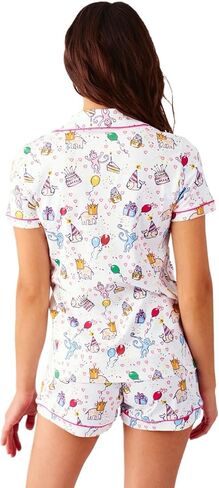 الزي الصيفي Girls ، Kids 2 قطعة زر أسفل Monkey Bunny Beach Shorts مجموعة الأسطوانة preppy الأرنب y2k صالة pjs in Saudi Arabia