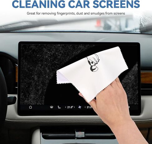 Glasses Cleaning Cloth Soft Eye Glass Clean Cloths, Thick Lint Free Microfiber Cleaning Cloth for Glasses Reusable for Eyeglasses, Laptop, Phone, Screens, Lens 6" X 6" in (6 Pcs) (Cat) in Kuwait