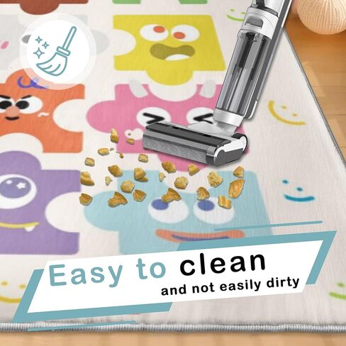 5x7ft Kids Town Road Play Rug - Non-Slip Acrylic Carpet with Interactive City Map Design, Educational Toy Vehicle Mat for Kids, Bedroom Playroom Nursery Gift. in Saudi Arabia