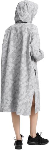 Fahsyee Rain Poncho للنساء سترة مقاومة للماء - سترات المطر الخفيفة الوزن القابلة للوزن مع غطاء محرك السيارة وجيوب in Kuwait