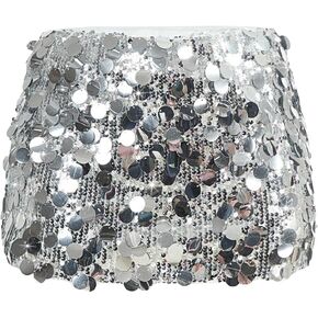 Women's Sequin Mini Skirt Sparkly Low Waist Bodycon Party Club Short Glitter Skirts
