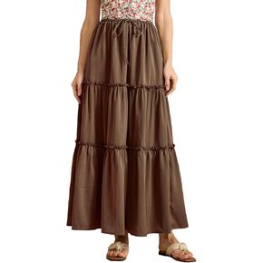 تنانير Maxi للنساء تنانير الطويلة الطوي