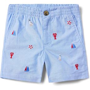 Janie and Jack Boys Embroidered Short (Toddler/Little Big Kids)