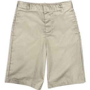 Class of 2030 Boys Woven Bermuda Shorts Basic Flat-Front Short with Adjustable Waist