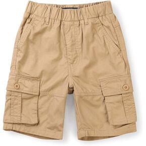 OCHENTA Boy's Lightweight Pull on Cargo Shorts with Pockets Casual Slacks in Kuwait