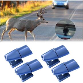 Car Deer Whistles, 4PCS Vehicle Deer Warning Devices with Adhesive Tapes, Automotive Horn Sensor Animal Repellent Alert Accessories, Universal for SUV Truck Motorcycles (Pink)