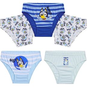 Bluey Boys Briefs, Soft Breathable Underwear Pack of Underpants - Gifts for Boys