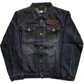 Slipknot Denim Jacket Tribal Band Logo The End So Far Official Unisex Blue