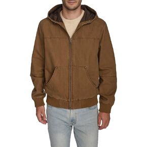 Levi's Men's Workwear Cotton Canvas Hoody Bomber Jacket (Regular & Big & Tall Sizes)