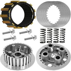 Boulevard M50 Clutch Kit & Clutch Center Inner Hub & Outer Pressure Plate Fit for Boulevard M50 C50 S50 C50T Intruder Volusia 800 VL800 with Heavy Duty Springs Bolt Kit OEM#09116-06203