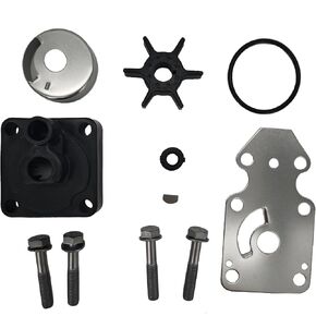 63V-W0078-04-00 Water Pump Impeller Repair Kit for Yamaha 63V-W0078-02-00 9.9 15 HP Outboard Sierra 18-3433 2 & 4 Stroke 2 Cylinders 63V-W0078-00-00 63V-W0078-01-00 F9.9 T9.9 F15 with Housing