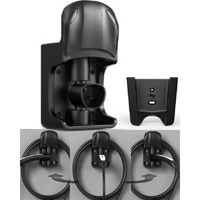 180° Swivel Tesla Charger Holder Wall Mount NACS Plug Nozzle Holster Dock