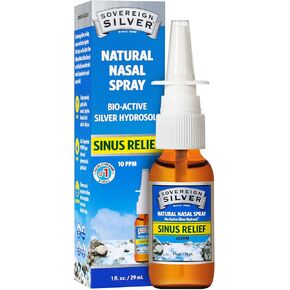 Sovereign Silver Bio-Active Silver Hydrosol for Immune Support - 10 ppm, 1 oz - Nasal Spray