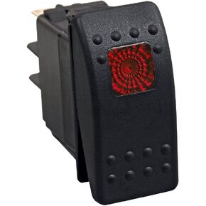 Tiger Lights TLSW1-Red 12V LED Rocker/Toggle Switch Red Color