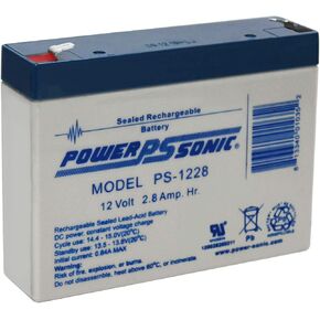 PS-1228 12V, 2.8 AH Rechargeable Lead Acid Battery