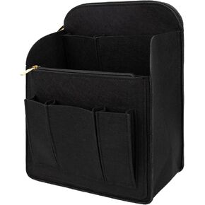 Large Capacity Backpack Organizer Insert - Felt Storage Insert for 10"+ Backpacks, Rucksacks & Travel Bags | Vertical Design with Shoulder Strap Slot & Interior Pocket