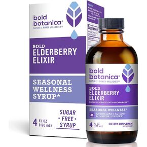 Elderberry Elixir – 65x Concentrated Extract - Sugar-Free - Kid Friendly - Black Elderberry Syrup with Aronia Berry for Immune Support - 4 Fl. Oz.