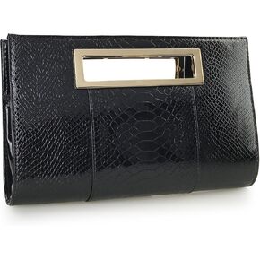Hoxis Classic Clocodile Pattern Faux Leather Metal Grip But It Out Out Out Out Out Out Bith Conder Strap Womens Womens Rebag