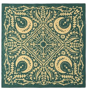 22"x22" Moon Pattern Cotton Bandana Multi-Purpose Headbands