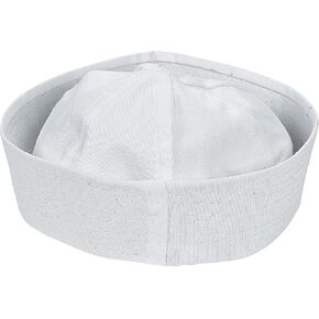 Fun Express DIY White Sailor Hats, Set of 12 - VBS Vacation Bible School Supplies/Decor - Crafts for Kids and Fun Party Activities