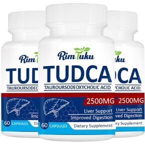 2500MG TUDCA Supplement - Bile Salts Liver Detox & Cleanse and Gallbladder Clease Health Formula Live Supplement 60 Capsules