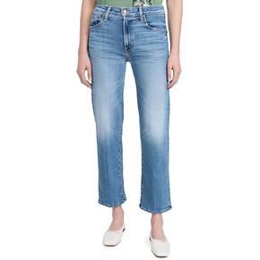 MOTHER Women's The Mid Rise Rambler Zip Ankle Jeans