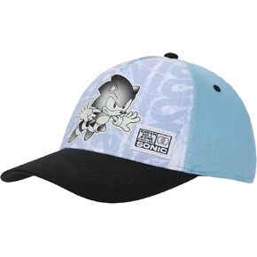 Sonic The Hedgehog Woven Character Patch Youth Blue & Black Traditional Adjustable Hat