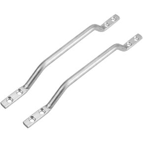 RV Door Grab Handle, Camper Door Handle 2Pack Replacement Aluminum Cargo Trailer Ramp Door Handle Grab Bar, Door Handle or Grab Rail 1/2" Round x 13-7/16" Long