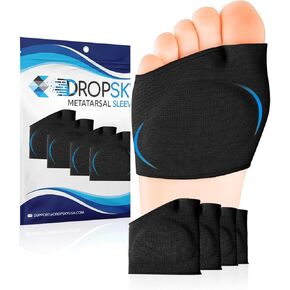 Metatarsal Pads Men Sleeves Anti-Slip Inserts with Gel (4-Pack) Ball of Foot Cushions for Women & Men Pain Relief Soft Padding - Sesamoiditis Pads, Metatarsalgia Insoles, Metatarsal Foot Pad Mens