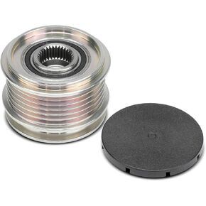 A-Premium المولد المولد Freewheel Clutch Pulley متوافق مع فولكس واجن جيتا 1999-2015 ، Passat 2006-2009 2012-2014 ، Golf 1999-2006 2010-2014 ، Beetle ، CC ، EOS ، GTI & Audi A3 ، TT ، 6 Grooves CW