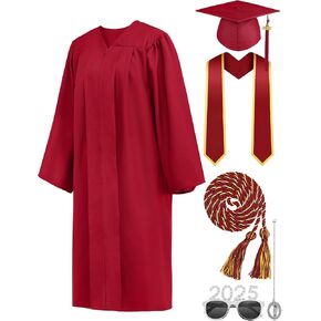 سرق Somsoc Matte Graduation Cap و Down Tassel Set 2025 للمدرسة الثانوية والكلية مع سحر صور الشرف