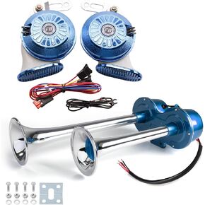 FARBIN 24V Train Horn for Truck Super Loud, Variable 3 Sound Modes Horn 130db with Wiring Kit Semi Trucks Pickups Motorcycles SUV Boat
