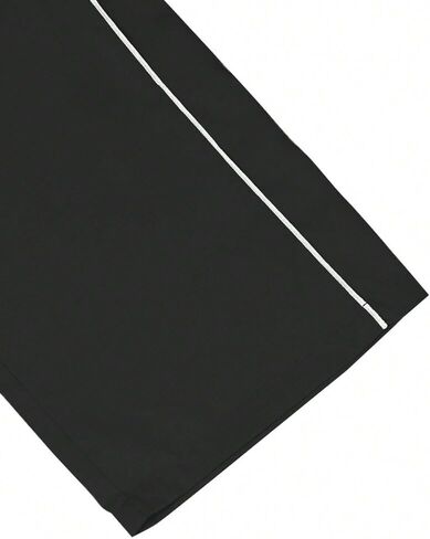 Zaful Mens Baggy Pants Y2K تباين الأنابيب الرباطية سروال سروال للجنسين سراويل شحن كبيرة الحجم للرجال مع جيوب in Kuwait