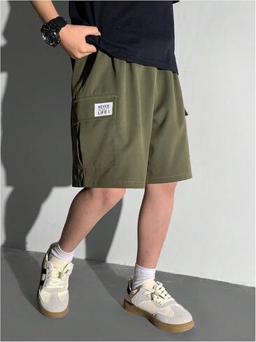 GORGLITTER Boy's 2 Piece Paisley Bandana Drippy Shorts Elastic Waist Boho Straight Leg Shorts in Saudi Arabia