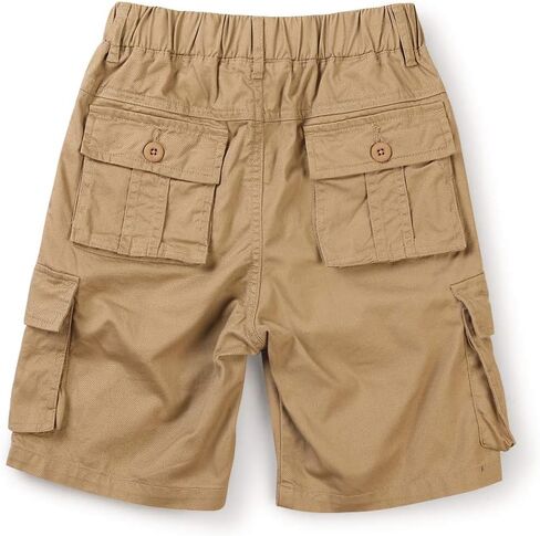 OCHENTA Boy's Lightweight Pull on Cargo Shorts with Pockets Casual Slacks in Saudi Arabia