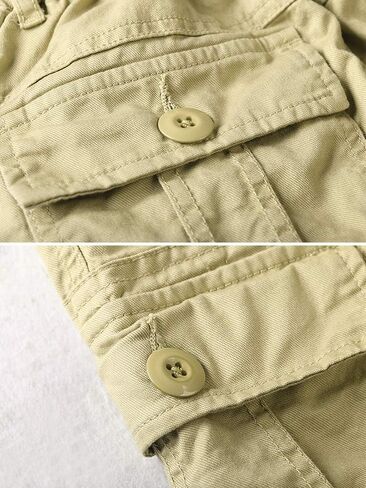 OCHENTA Boy's Lightweight Pull on Cargo Shorts with Pockets Casual Slacks in Saudi Arabia