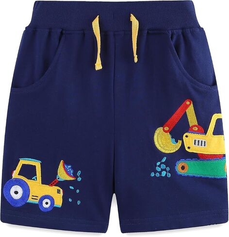 Toddler Boys Sports Shorts Cotton Casual All-Match Children's Clothing Pants 2-7T 2-Pack in Saudi Arabia