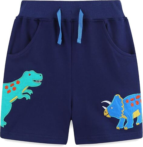 Toddler Boys Sports Shorts Cotton Casual All-Match Children's Clothing Pants 2-7T 2-Pack in Saudi Arabia