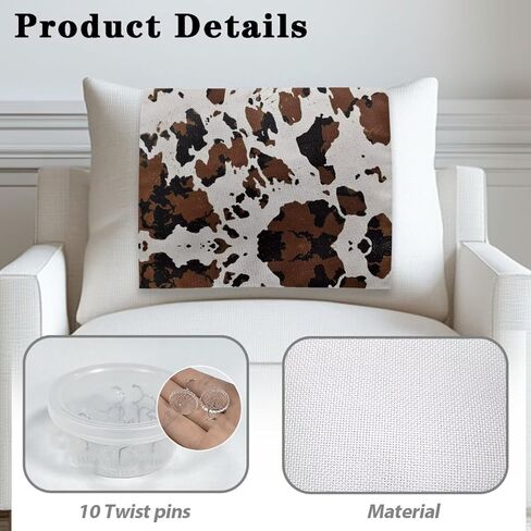 Brown Cow Recliner Headrest Cover Sofa Chair Back Cover Quick Dry Headrest Cover for Recliners Furniture Protector Covers for Office Chair Theater Seat in Kuwait