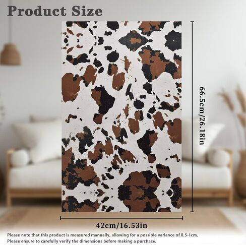 Brown Cow Recliner Headrest Cover Sofa Chair Back Cover Quick Dry Headrest Cover for Recliners Furniture Protector Covers for Office Chair Theater Seat in Kuwait