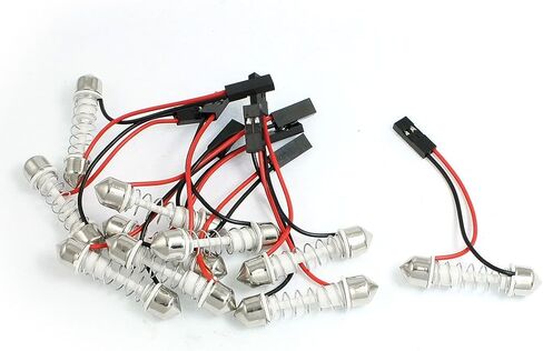 uxcell 10 x 29-40mm Spring Car Interior Dome Festoon Bulb Base Light Adapter in Saudi Arabia