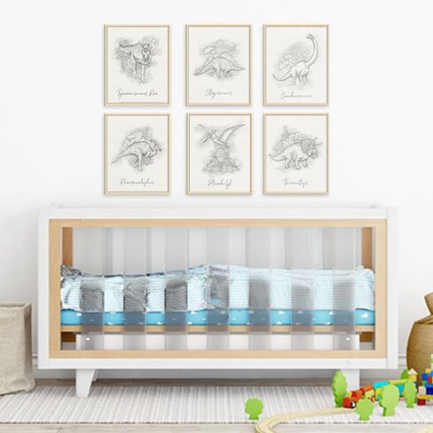 Always Be Yourself Unless You Can Be A Dinosaur Art Print - Unframed - 8x10 | Inspirational Kids Room Art - Positive Affirmation for Children - Funny Dinosaur Decor for Boys and Girls in Saudi Arabia
