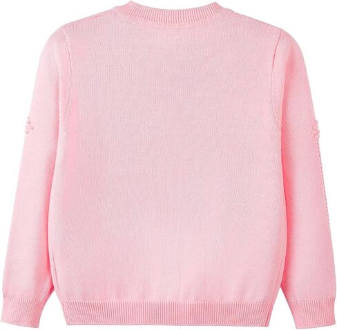 Danny D Toddler Girls Crewneck Cardigan Sweater Kids Long Sleeve Button Knit Tops Outwear Bolero Shrug Cropped Tops in Kuwait